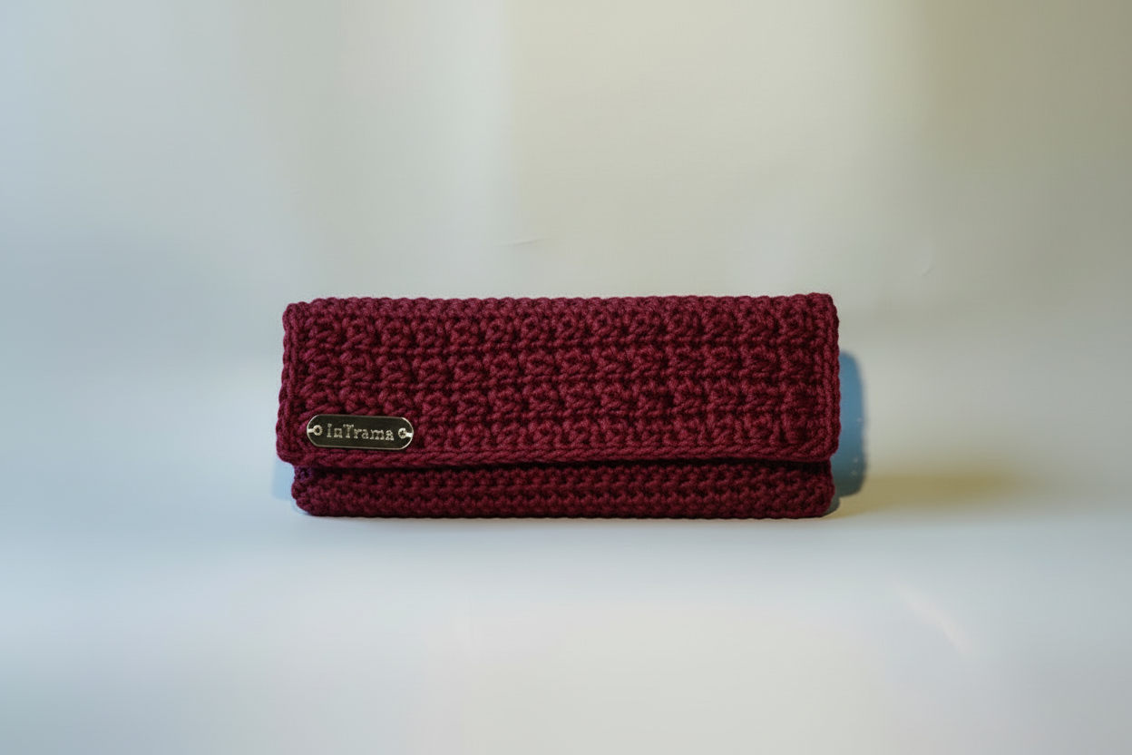 CLUTCH BAG A CROCHET "GOLDEN"